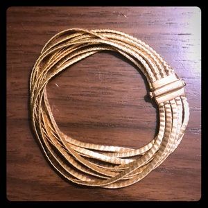 Marco Bicego nine strand yellow gold bracelet.